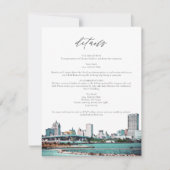 Carte de voyage MILWAUKEE WISCONSIN Skyline (Devant)