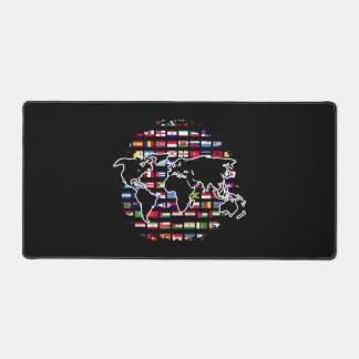 Carte de voyage mondiale Drapeau international Car