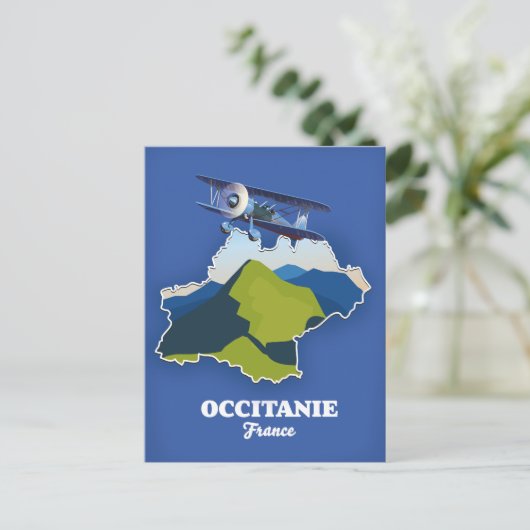 Carte de voyage Occitanie France (Debout devant)