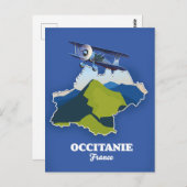 Carte de voyage Occitanie France (Devant / Derrière)