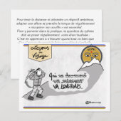 Carte de voyage : Ralentissez, soufflez ! (Devant / Derrière)