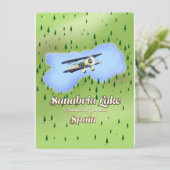 Carte de voyage Sanabria Lake Espagne. (Debout devant)