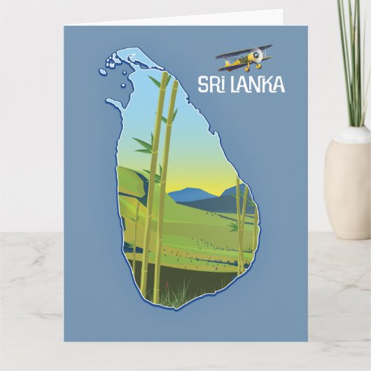 Carte de voyage Sri Lanka (Devant)