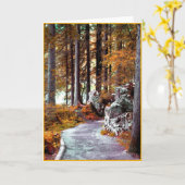 Carte de voyage, texte à l'intérieur (Fleur jaune)