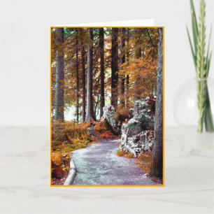 Carte de voyage, texte à l'intérieur