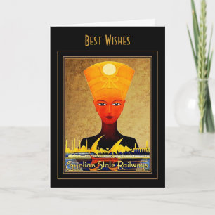 Carte de voyage vintage Égypte