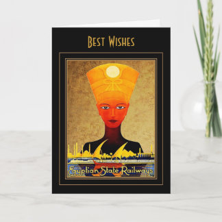 Carte de voyage vintage Égypte