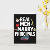 Carte De vrais Hommes Marient Principaux Joyeux Mariage (Fleur jaune)