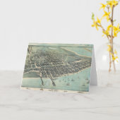 Carte de vue d'oeil d'oiseau de Corpus Christi le (Fleur jaune)