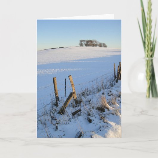 Carte de vue neigeuse (Devant)