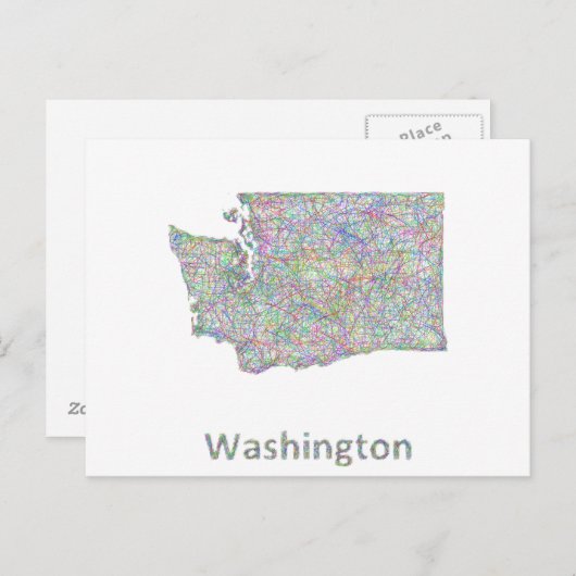 Carte de Washington (Devant / Derrière)