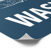 Carte de Washington D.C. affiche de plan de ville  (Coin)