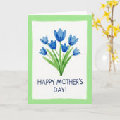 Carte de watercolor florale lime (Fleur jaune)
