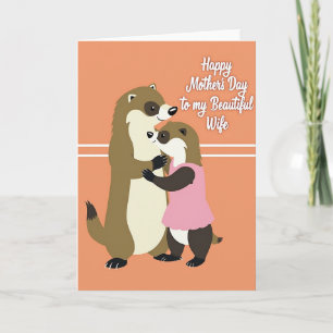 Carte de Weasels pour la fête des mères bien-aimée