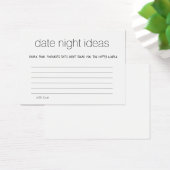 Carte de Wedding shower nuptiale de la date modern (Bureau)