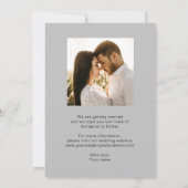 Carte de Weeding moderne simple et élégante (Dos)