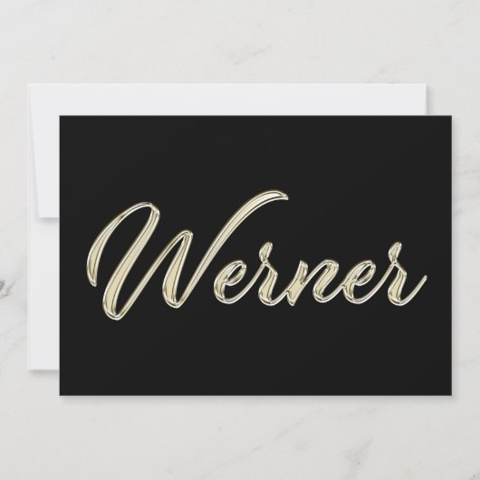 Carte de Werner White Gold (Devant)