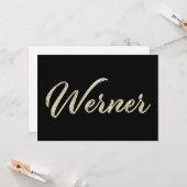 Carte de Werner White Gold (Devant/Arrière en situation)