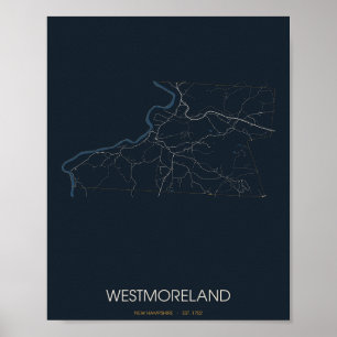 Carte de Westmoreland New Hampshire Poster (Nigh
