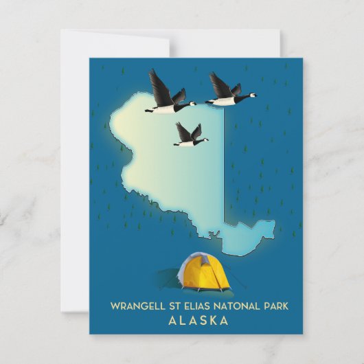 carte de Wrangell St Elias Alaska (Devant)