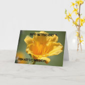 Carte de Yellow Daylily Birthday (Fleur jaune)