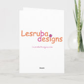 Carte de yoga de Noël (Dos)