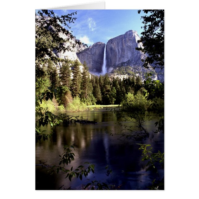 Carte de Yosemite Falls au parc national Yosemite (Devant)