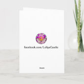 CARTE de Yule de vacances Joyeuses Fêtes de fait (Dos)