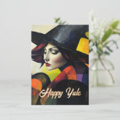 Carte de Yule et Solstice d'Hiver (Debout devant)