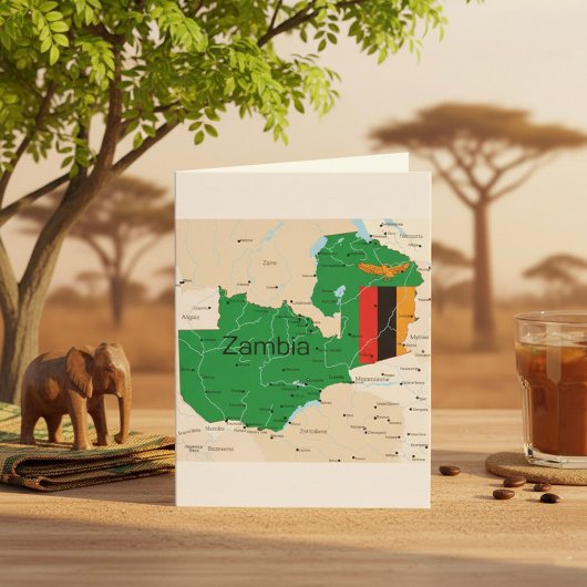 Carte de Zambie
