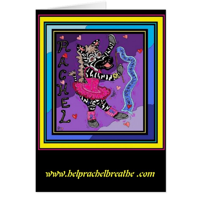 Carte de zèbre de Rachel Balleria (Devant)