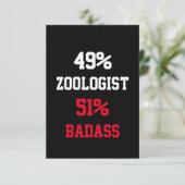 Carte de zoologiste badass (Debout devant)