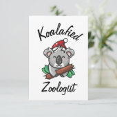 Carte de zoologiste koalafied (Debout devant)