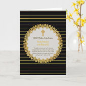 Carte DEACON Récemment Ordonné Verse Cadeau Commémoratif (Fleur jaune)