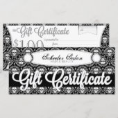 Carte Dead Damask - Certificat cadeau personnalisé (Devant / Derrière)