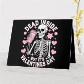 Carte Dead Inside, mais c'est la Saint Valentin Funny Sk (Fleur jaune)