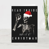 Carte Dead Inside Mais c'est Noël (Devant)