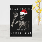 Carte Dead Inside Mais c'est Noël (Fleur jaune)