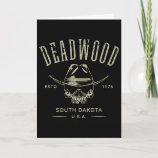 Carte Deadwood South Dakota Usa Design en détresse Souve