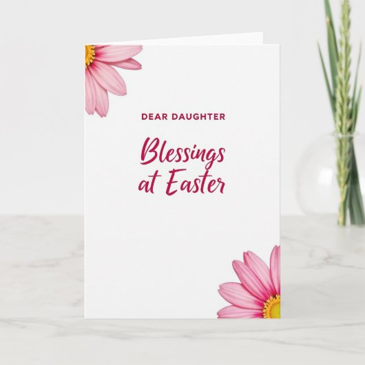 Carte Dear Daughter Easter Blessings Card (Devant)