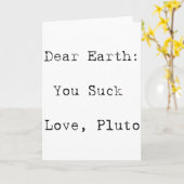 Carte Dear Earth You Suck T Shirt  (Fleur jaune)