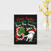 Carte Dear Santa 67 Funny Christmas Six Seven 6-7 Meme M (Fleur jaune)