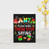 Carte Dear Santa 67 Funny Christmas Stop Saying Six Seve (Fleur jaune)