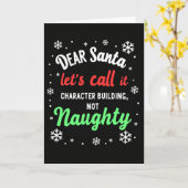 Carte Dear Santa Christmas Card Character Building (Fleur jaune)