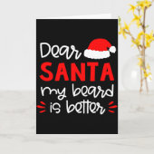 Carte Dear Santa Shirt Funny Matching Family Christmas P (Fleur jaune)