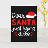 Carte Dear Santa Shirt Funny Matching Family Christmas P (Fleur jaune)