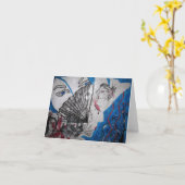 Carte Death of a Geisha Blank Notecard (Fleur jaune)