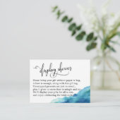 Carte d'eau bleu vert Aqua (Debout devant)