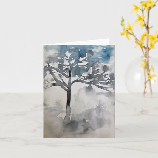 Carte d'eau d'hiver (Fleur jaune)