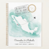 Carte d'eau du Mexique | Cabo | Mariage de destina (Devant)